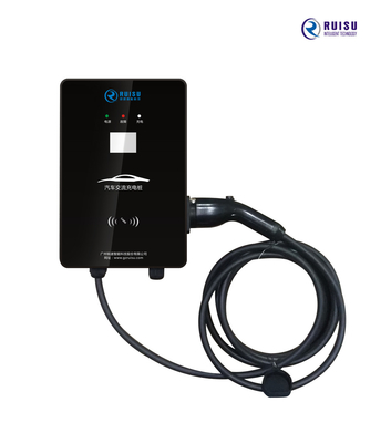 7kw Level 2 AC EV Ladegerät 32A Wandhalterung Draussen IP54 Wasserdicht