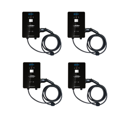 Wandmontiertes AC EV-Ladegerät 32A Typ 2 Tragbares Evse mit LCD-Display