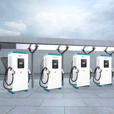 Bodenmontiertes intelligentes EV-Autoladegerät, schnell aufladende EV-Station 60KW OEM