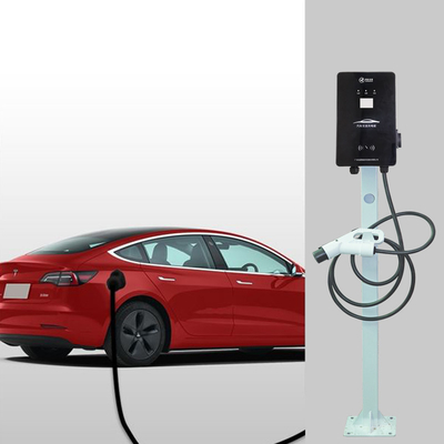 Wandmontiertes AC EV-Ladegerät 32A Typ 2 Tragbares Evse mit LCD-Display